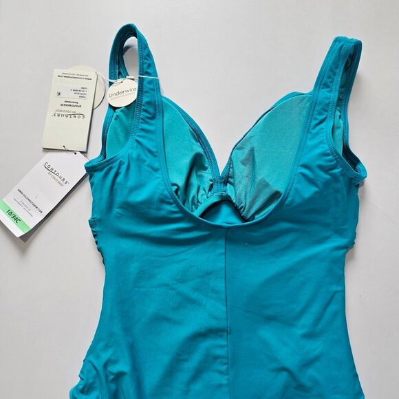 Coco Reef Contours Solitare V-Neck Underwire Tummy-Control One Piece - Picture 8 of 11